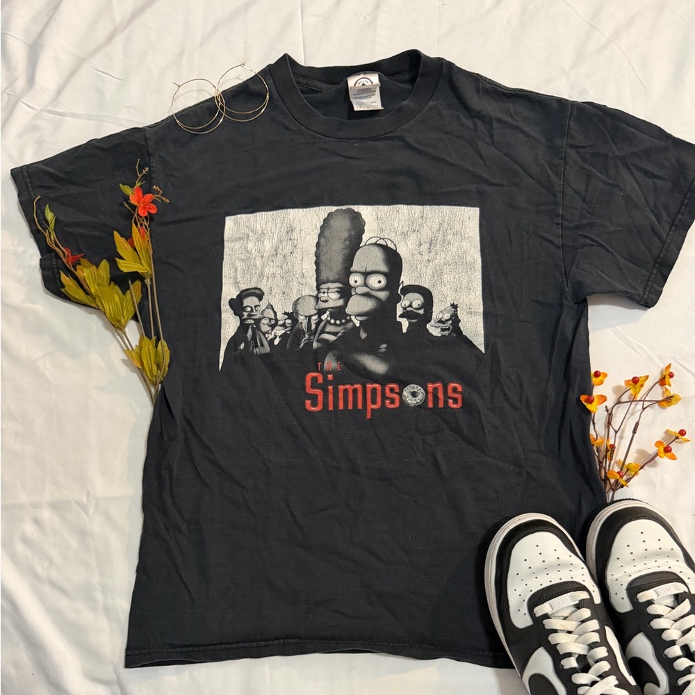 Delta Simpsons Medium Black Graphic Tee